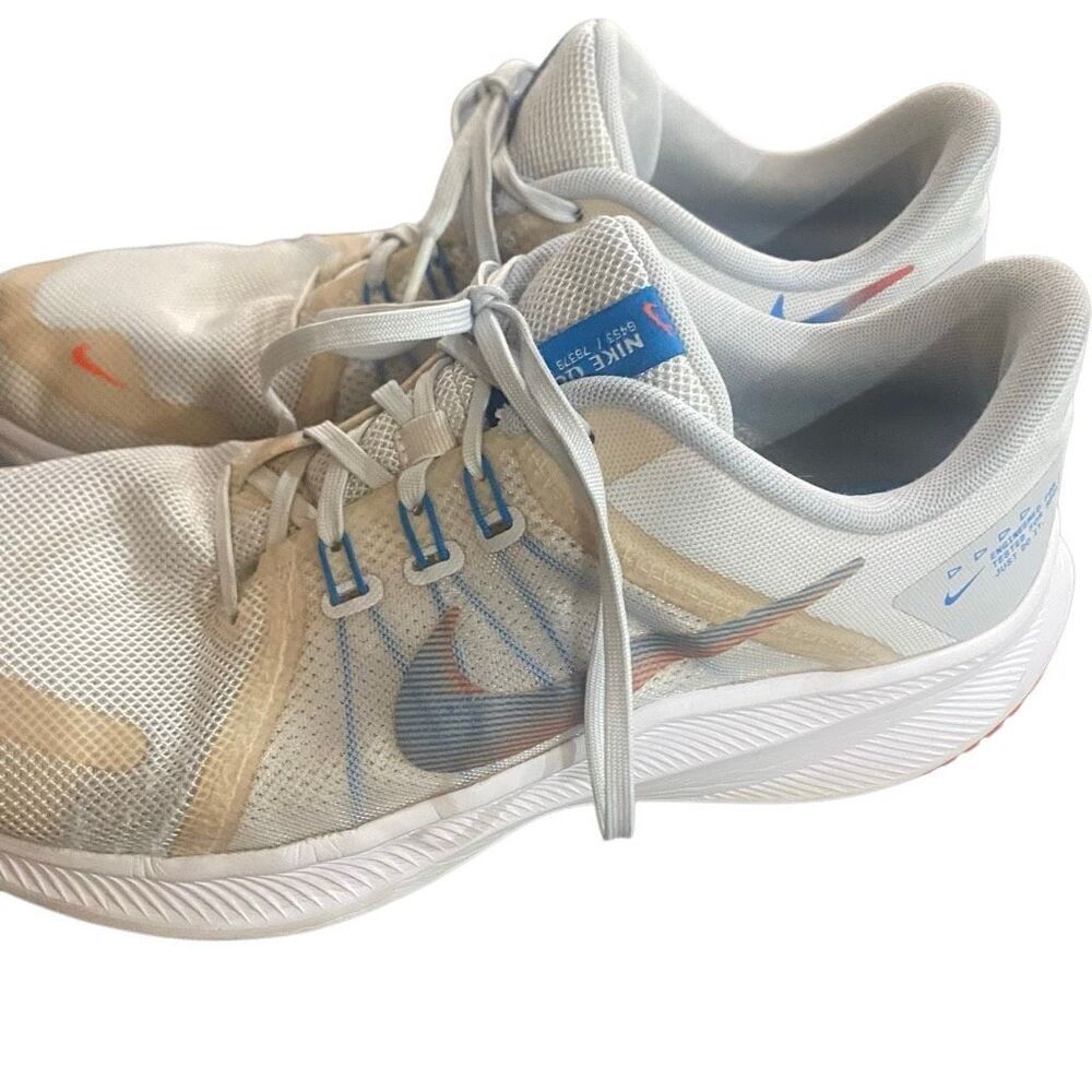 Nike Mens Quest 4 DA1105-101 White Casual Shoes Sneakers Size 12